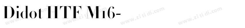 Didot HTF M16字体转换
